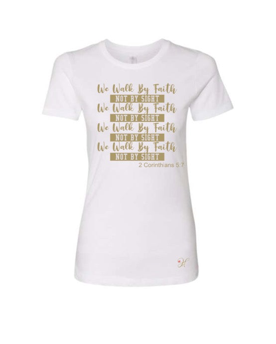 HB We Walk By Faith Tee image 0