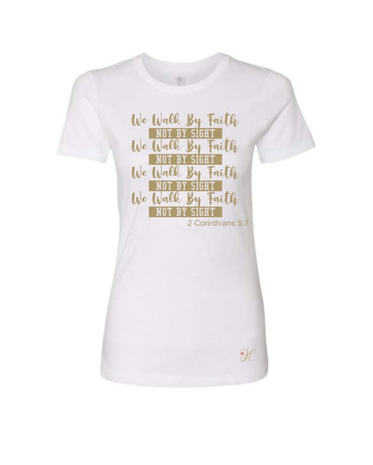 HB We Walk By Faith Tee image 0