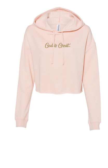 HB God Is Great Cropped Hoodie image 1