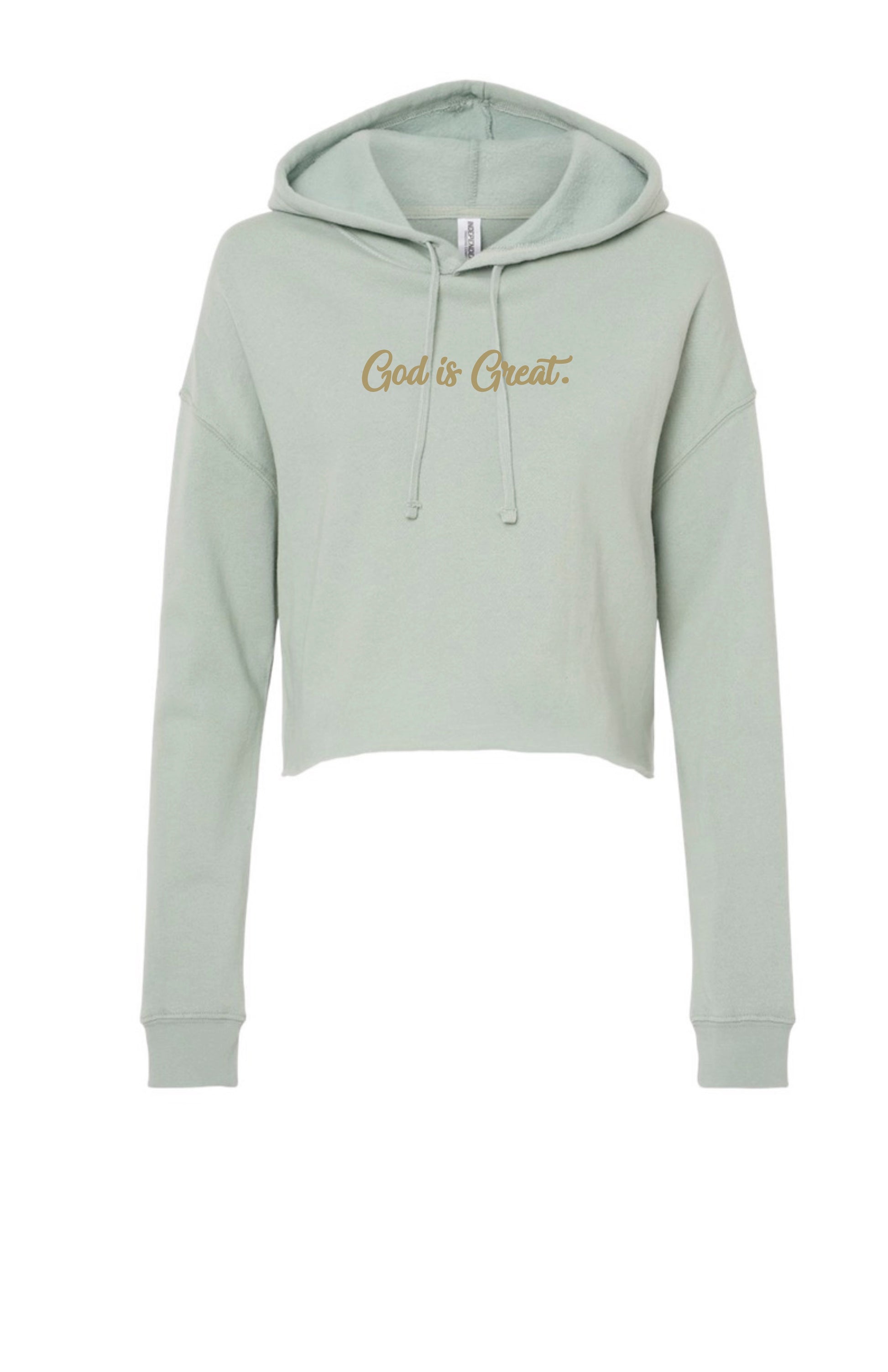 HB God Is Great Cropped Hoodie image 2