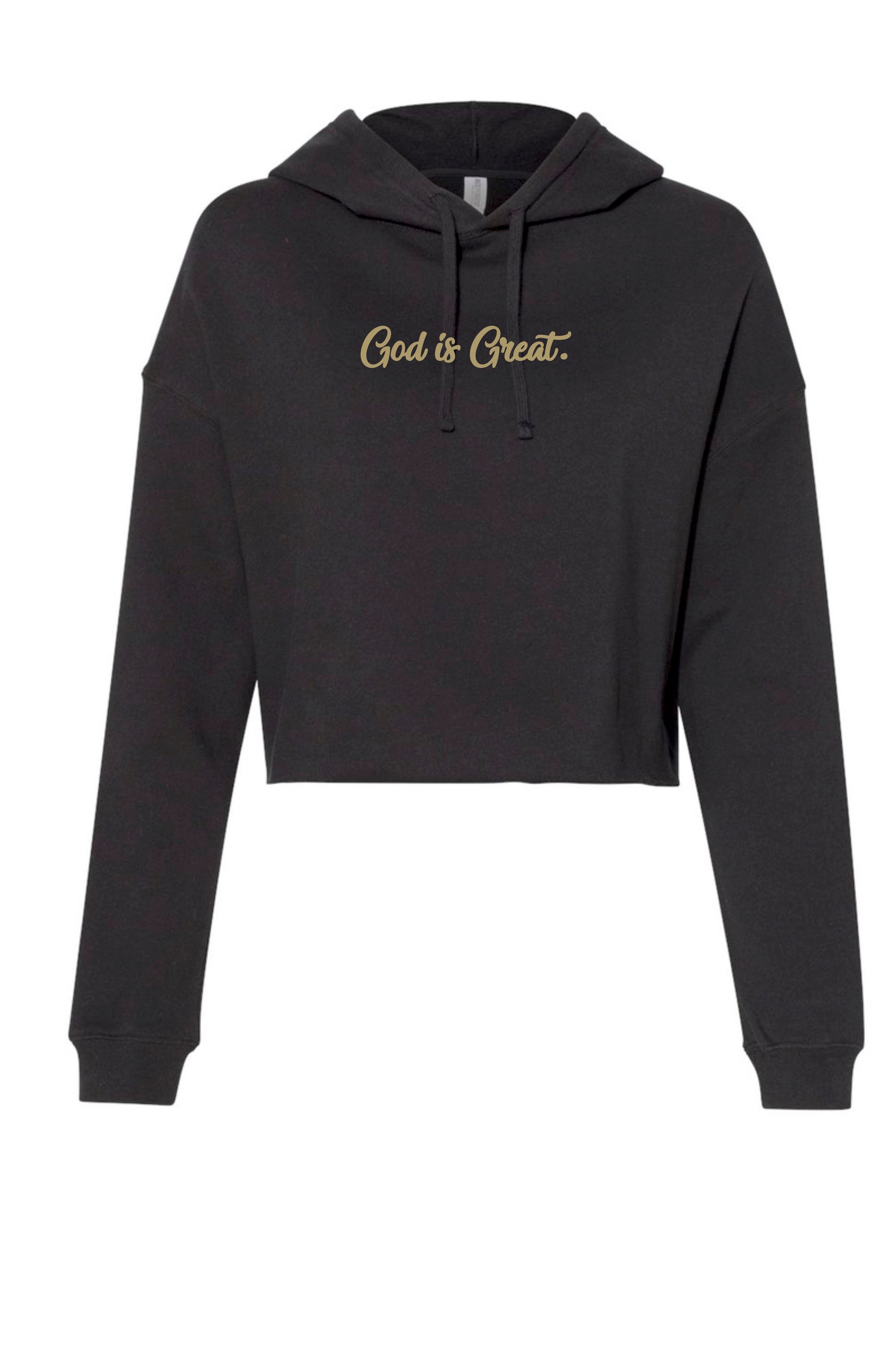 HB God Is Great Cropped Hoodie image 0