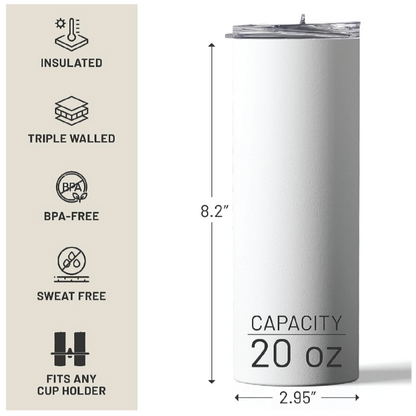 20oz Stainless Steel  Skinny Tumbler image 2