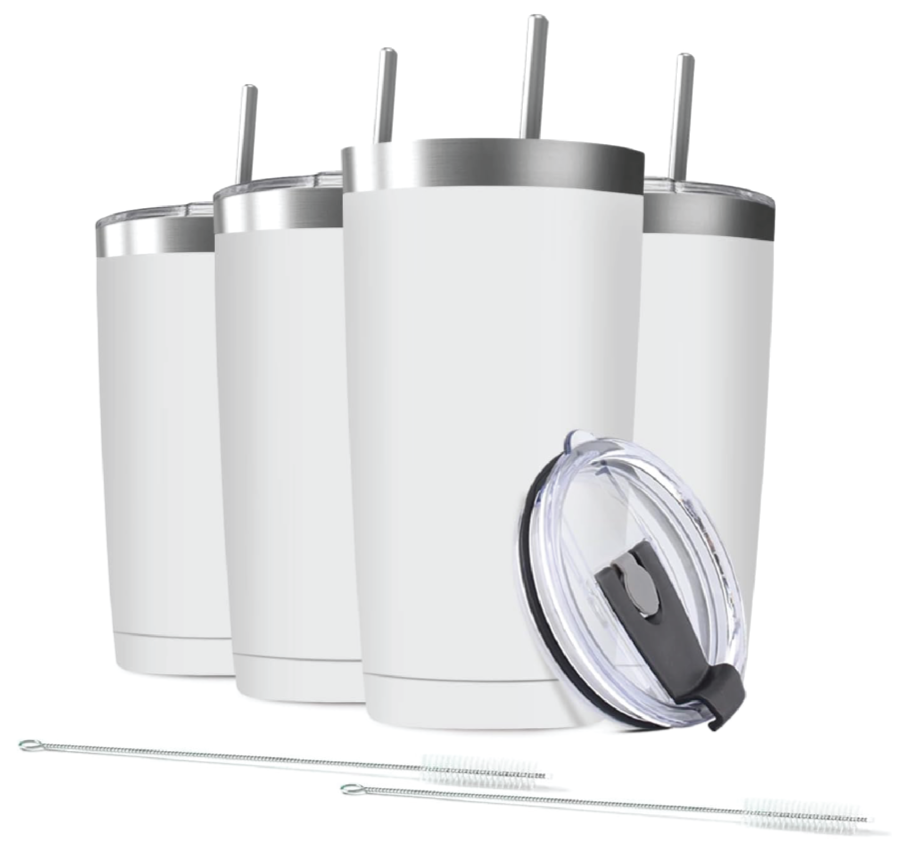 20oz Tumbler Vacuum Insulated Travel Mug with Lid image 1